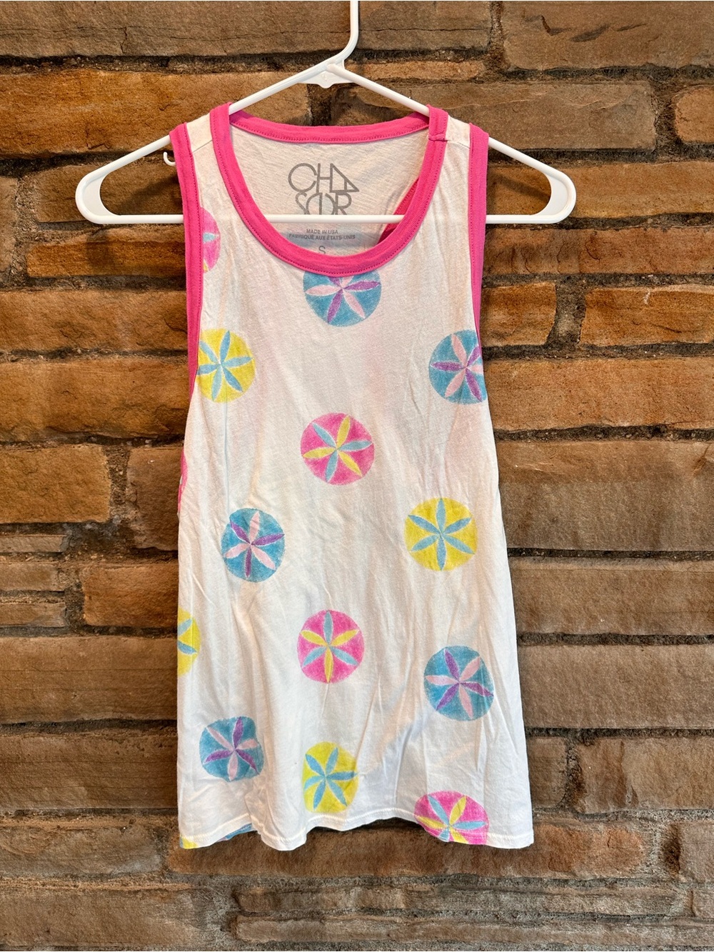 CHASER Pinwheel Graphic Tank Size S